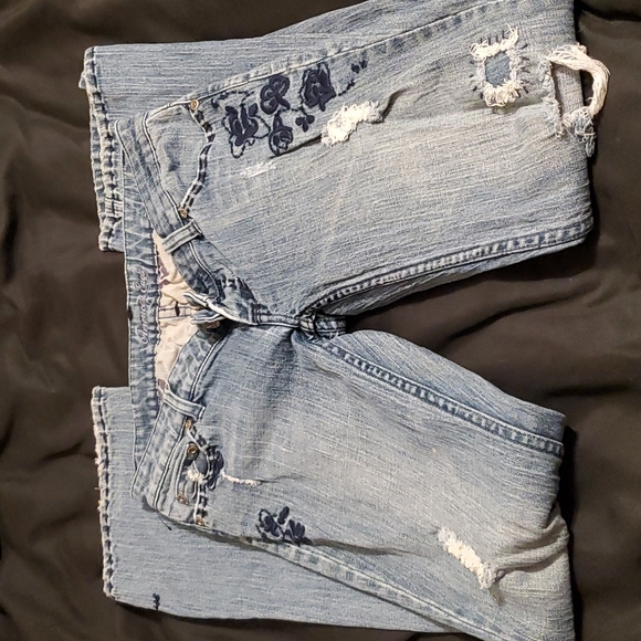 American Eagle Outfitters Denim - BOGO American Eagle distressed skinny stretch flare jeans  size 2